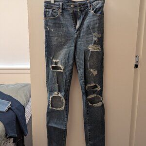 Abercrombie ripped jeans
